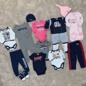 NFL Patriots Football Baby Outfits